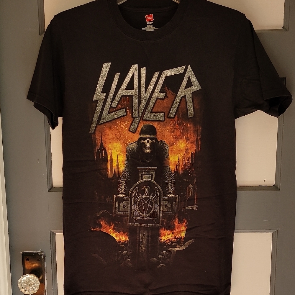 Black Short Sleeve Slayer Concert Tee
